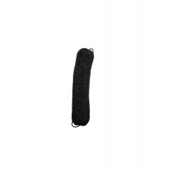 RONNEY Professional Hair Bun With Rubber size 230 - Wypełniacz koka podłużny z gumką rozmiar 230 mm - CZARNY RA 00061